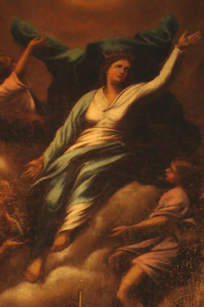 Detalj s oltarne slike „ Uznesenja Marijina“ XVIII st.